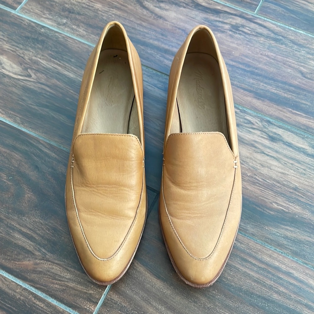 Madewell Frances loafers size 10 camel tan